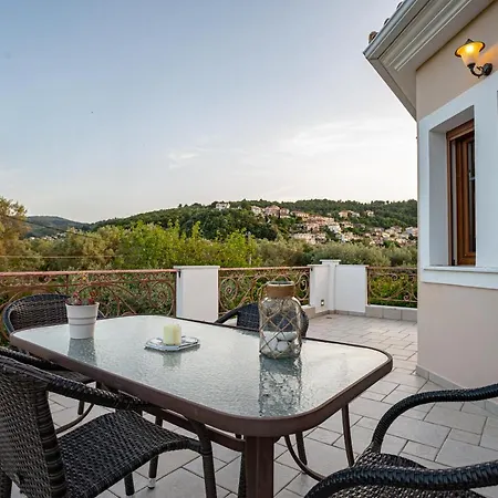 Luxury Rustic Villa Mountain View Lefkada City Exterior photo
