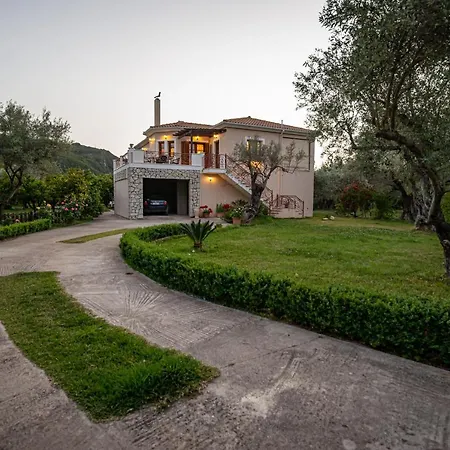 Luxury Rustic Villa Mountain View Lefkada City Exterior photo